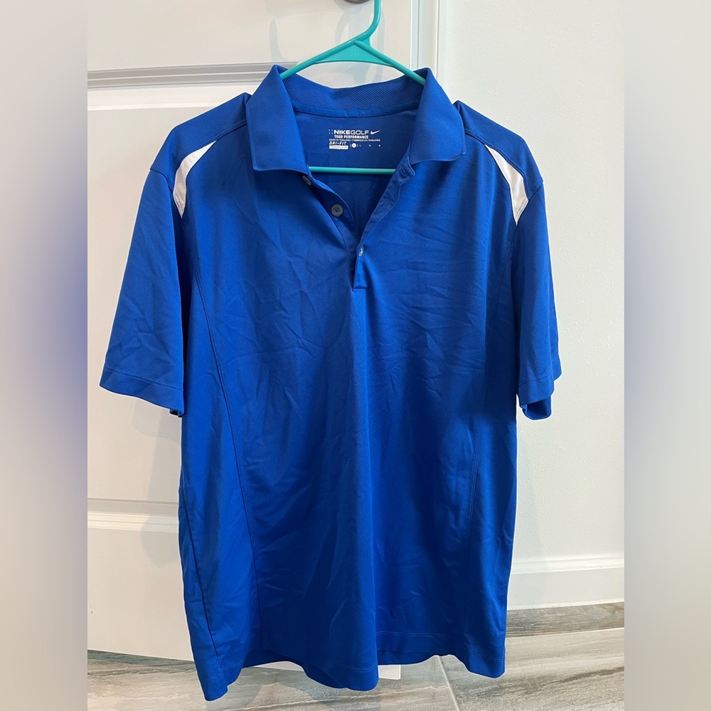 NIKEGOLF tour performance dri-fit men’s polo blue Large